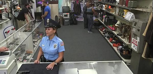 Ms. Police Officer Wants To Pawn Her Weapon - XXX Pawn